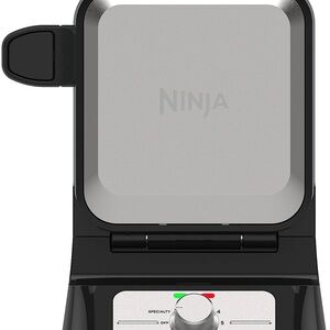 Ninja BW1001 NeverStick PRO Waffle Maker, Vertical Design, 5 Shade Settings.